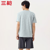 Threegun三枪 【新疆弹力棉】彩条圆领男士短袖T恤-24061A011 商品缩略图2