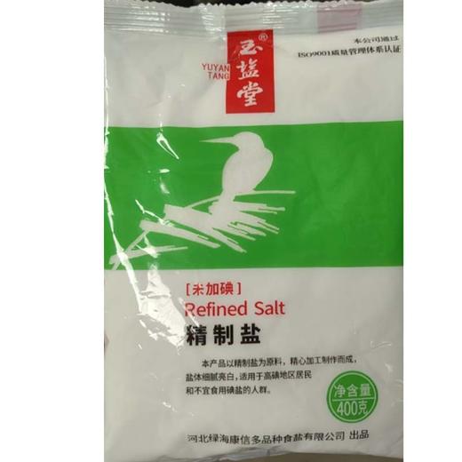 雪天未加碘精制盐400g 商品图0