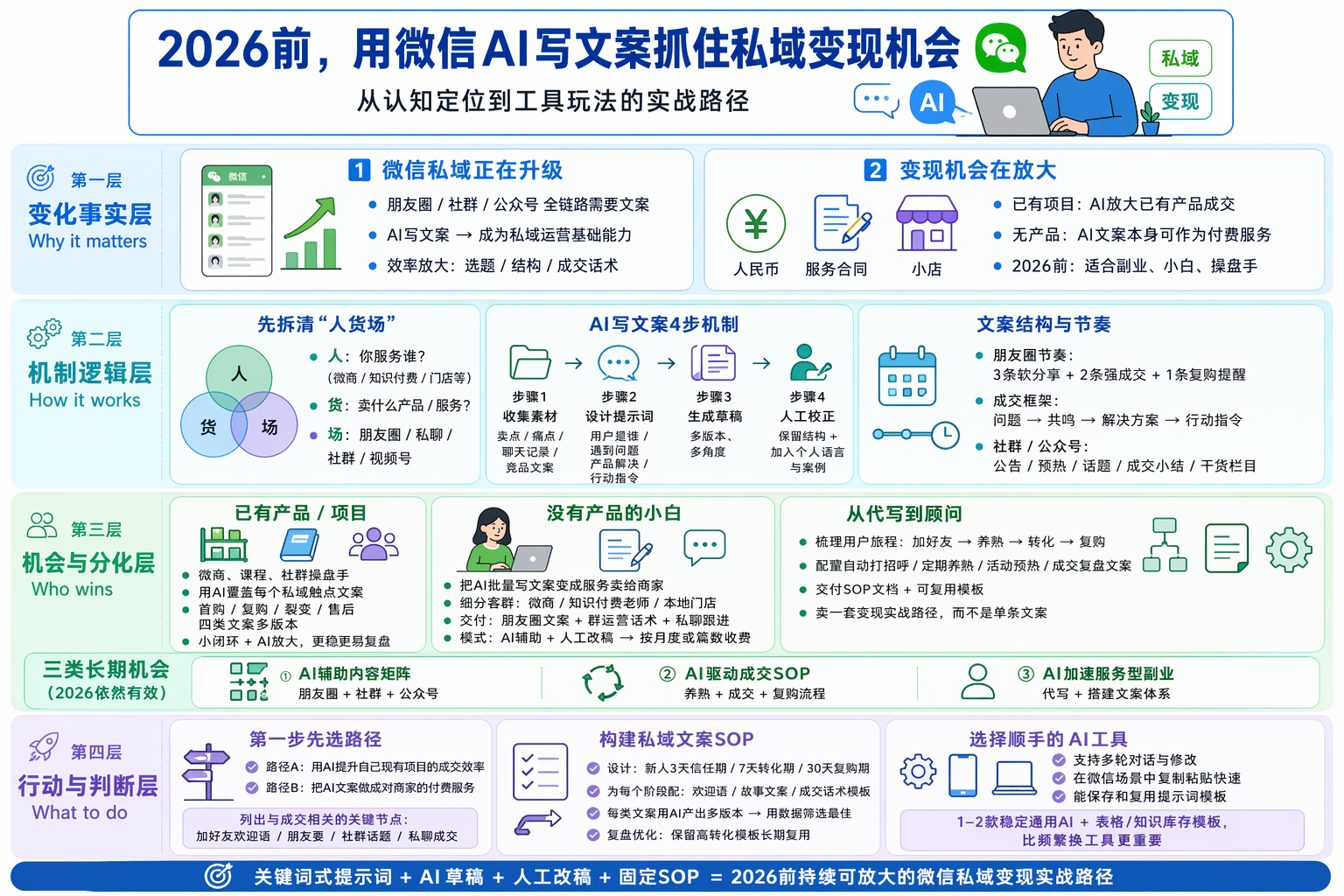 微信怎么用AI写文案赚钱？先想清楚做什么