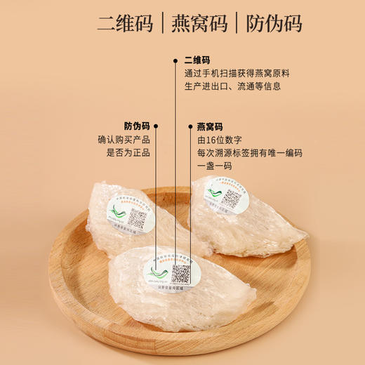 正安 可溯源精选燕窝 优质大密盏唾液酸含量高 优质原材 肺力滋润秋冬好物拒绝身体皮肤干燥 女性体弱者送礼优选 马来西亚/印度尼西亚进口燕窝【贵系原材不叠加其他活动】 商品图6
