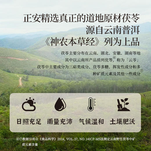 正安 云南普洱茯苓 赶跑湿气 煲汤煮茶 家庭汤料常备 夏季采挖优质原材 颗粒饱满均匀切丁 原味清香口感软糯 300g/罐 商品图5