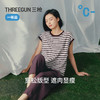 Threegun三枪 彩条莱赛尔棉粗罗纹亦袖女衫-T20183A01 商品缩略图4