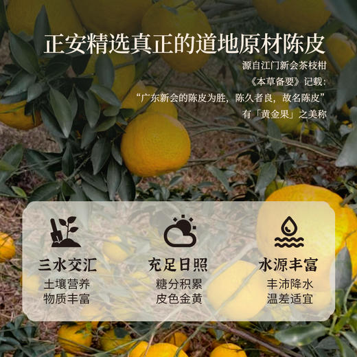 正安 15年陈皮  自然生晒干仓足陈温润甘醇 泡茶煲汤食材茶饮送礼送长辈收藏 脾胃湿气优质原材  陈皮50g/盒 商品图6