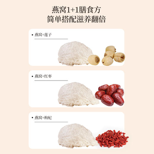正安 可溯源精选燕窝 优质大密盏唾液酸含量高 优质原材 肺力滋润秋冬好物拒绝身体皮肤干燥 女性体弱者送礼优选 马来西亚/印度尼西亚进口燕窝【贵系原材不叠加其他活动】 商品图14