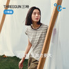 Threegun三枪 彩条莱赛尔棉粗罗纹亦袖女衫-T20183A01 商品缩略图5