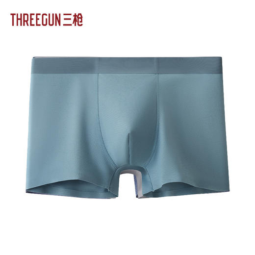 Threegun三枪 莫代尔珠地网眼无痕男士平脚裤-50797B031 商品图3