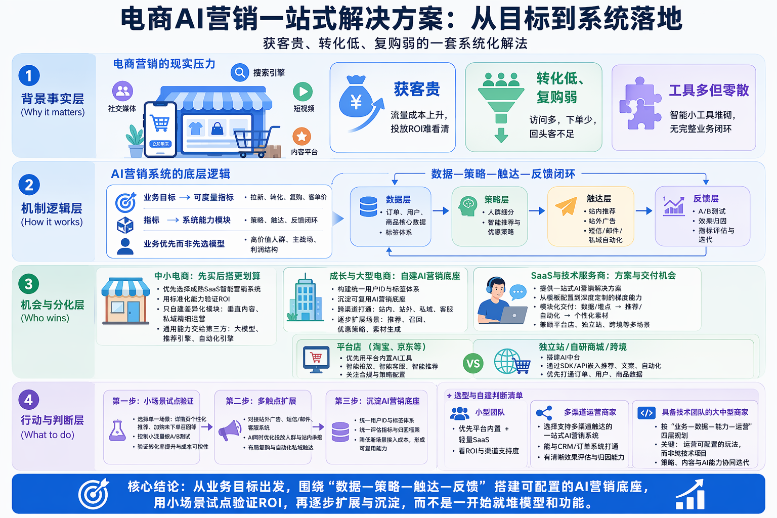 电商AI营销系统软件如何搭建总体思路？