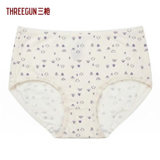 Threegun三枪 细柔莫代尔无痕印花女三角裤-40818B011 商品图0