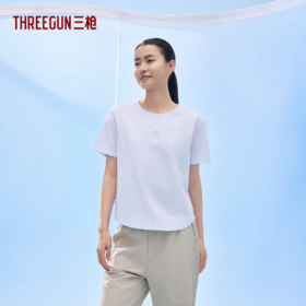 Threegun三枪 冰泉棉圆领短袖女衫-T20194A01