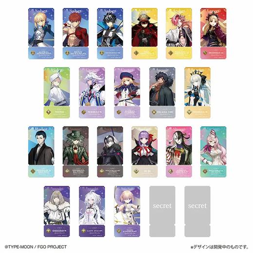 百元店 FGO Fate/Grand Order 门票风pet卡片 20包/盒 谷子 商品图0