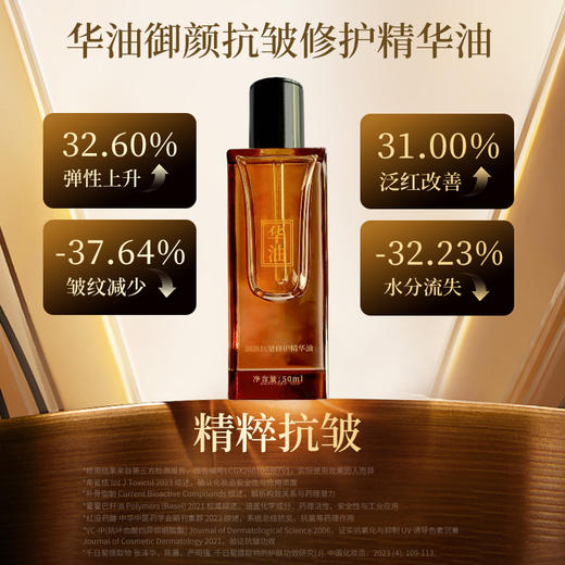 【纯净配方】华油 御颜抗皱精华油 50ml/瓶 纯净配方精粹抗皱 商品图1