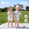 贝肽斯婴儿衣服包屁衣短袖夏季薄款新生儿男女宝宝a类翻领连体衣 商品缩略图1