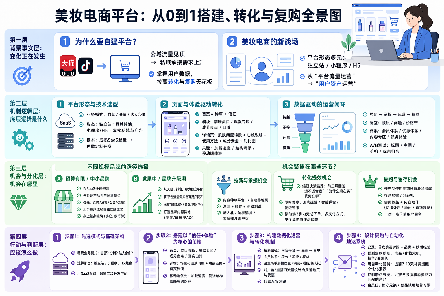 美妆电商平台从0到1搭建要怎么规划？