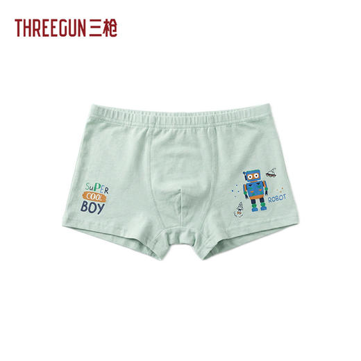 Threegun三枪 舒肤弹力棉男童平脚裤-59101B311 商品图2