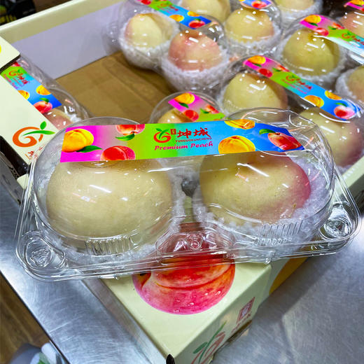 白糖罐奶油桃（2个/盒）约400g 商品图0