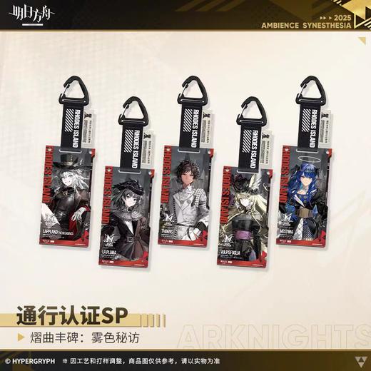 明日方舟 通行认证SP 熠曲丰碑：雾色秘访 亚克力挂件 5包/盒 商品图0