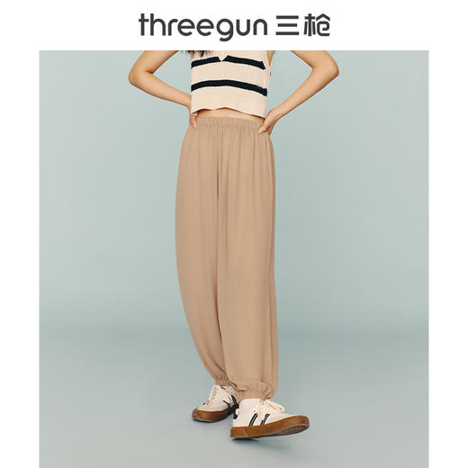 Threegun三枪 休闲时尚女士宽松灯笼裤-60976B011 商品图10
