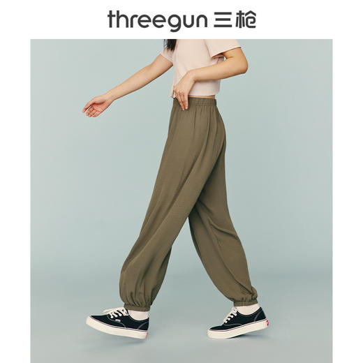 Threegun三枪 休闲时尚女士宽松灯笼裤-60976B011 商品图8