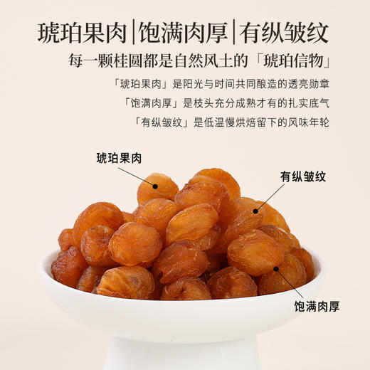 正安 广东高州桂圆 颗颗饱满灯笼肉 低温烘干甘润清甜 清心除烦增加活力 优质原材 250g/罐 商品图3