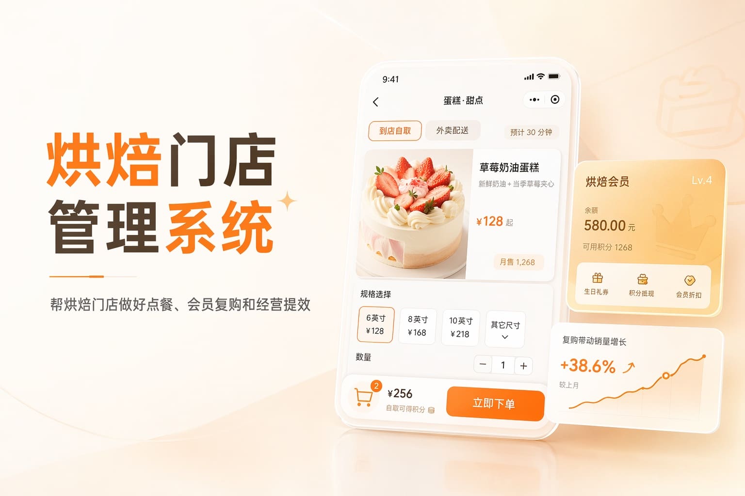 蛋糕烘焙门店客流不少却不好卖？用多渠道点单+精准会员运营提业绩