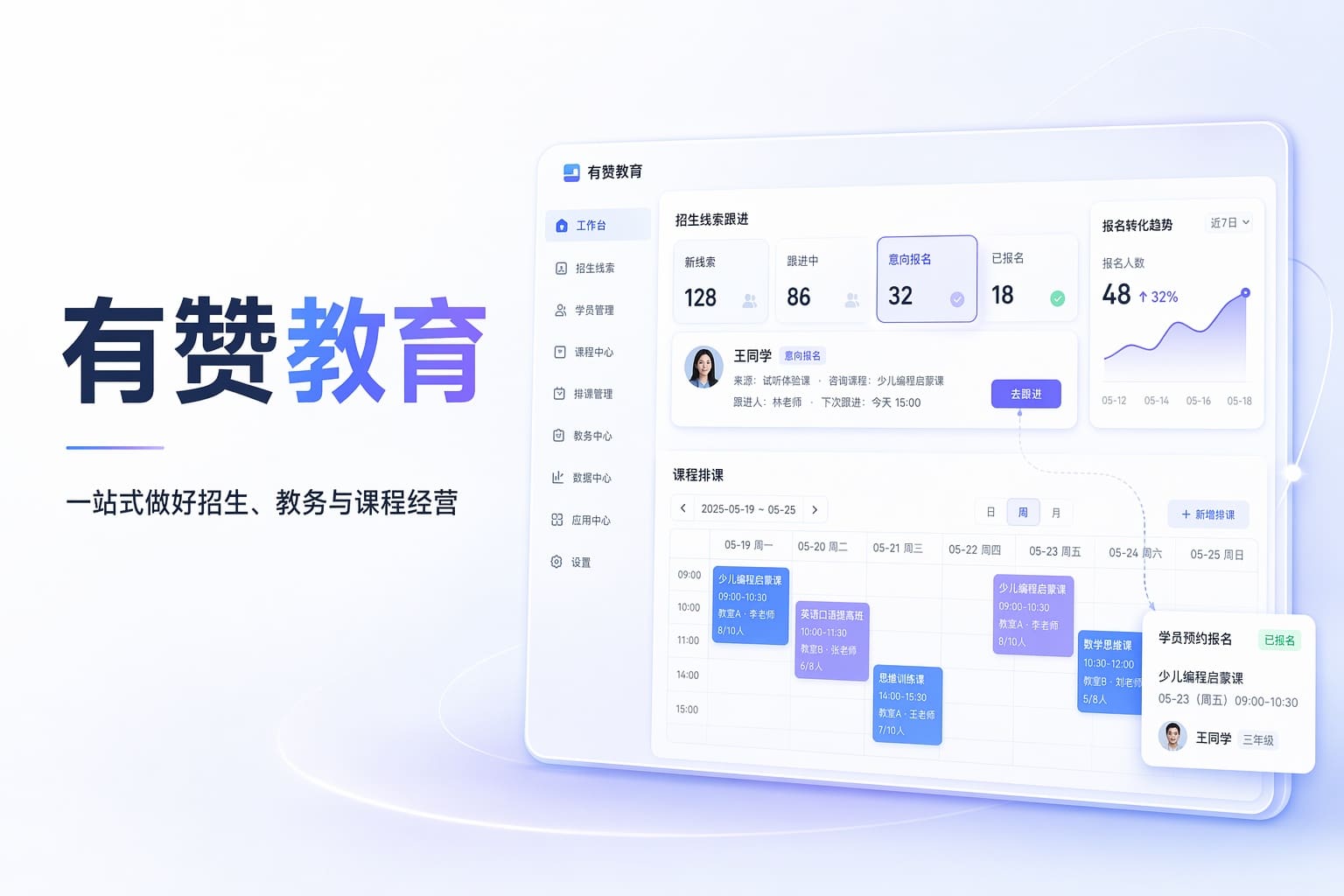 教育培训招生难、教务乱？一套线上课程经营方案搞定