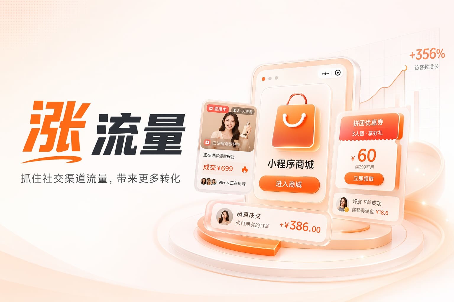 小程序没流量？用社交渠道高效引流，让新店快速被看到