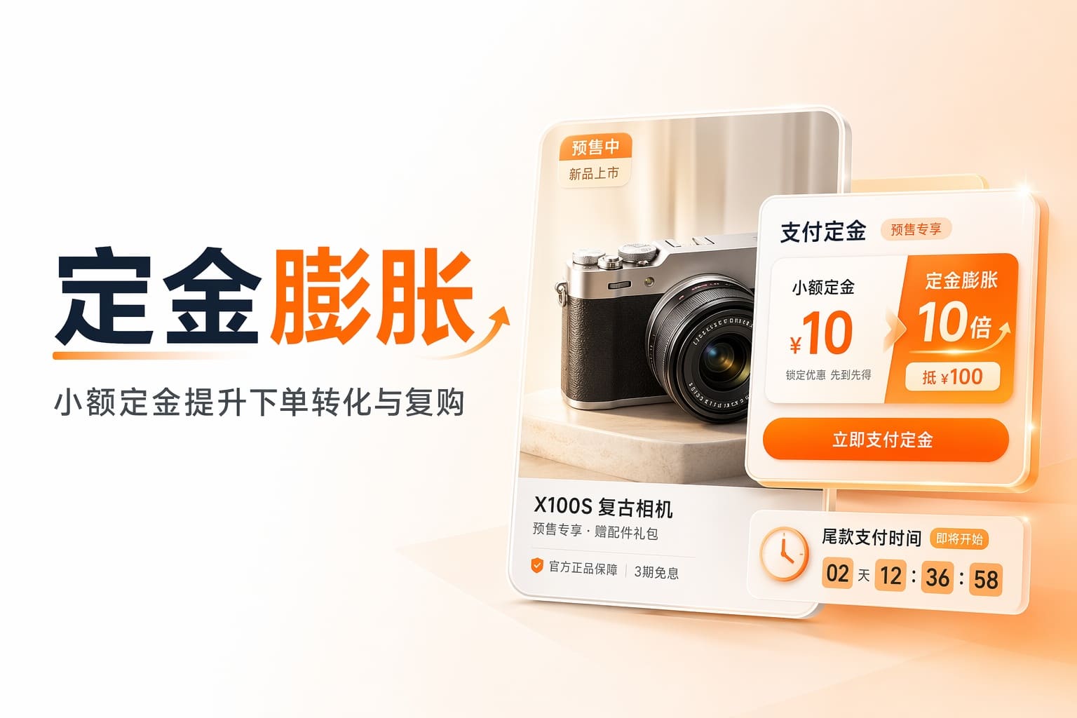 用定金膨胀做预售，先锁定订单再按销量灵活备货