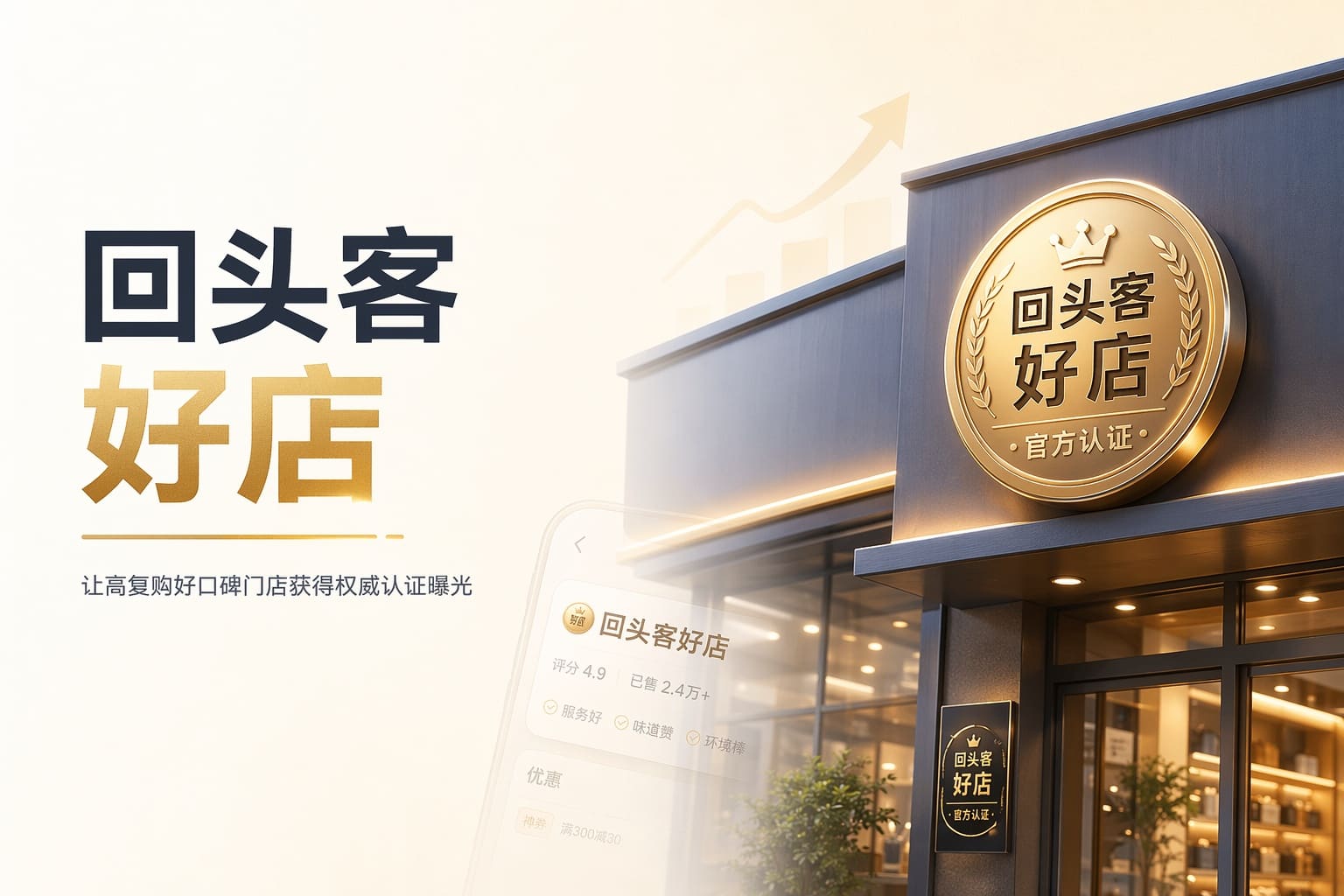 用「回头客好店」勋章做口碑背书，让新客更放心下单、老客更愿意常买