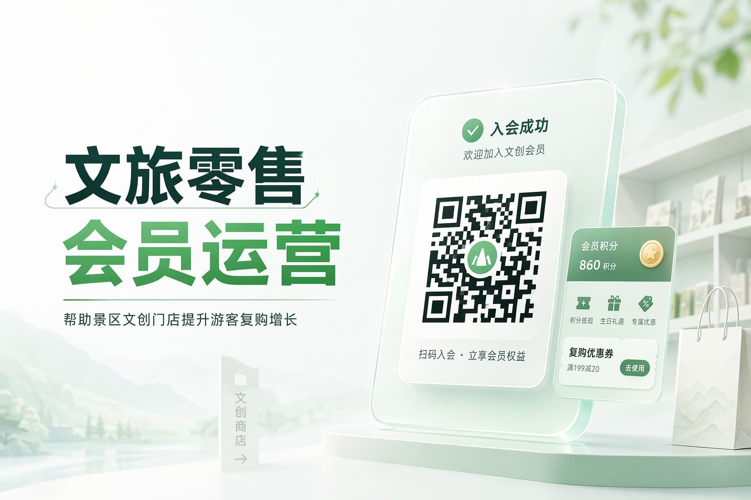 文旅景区游客只来一次？用会员和复购运营让礼品店客人常回来
