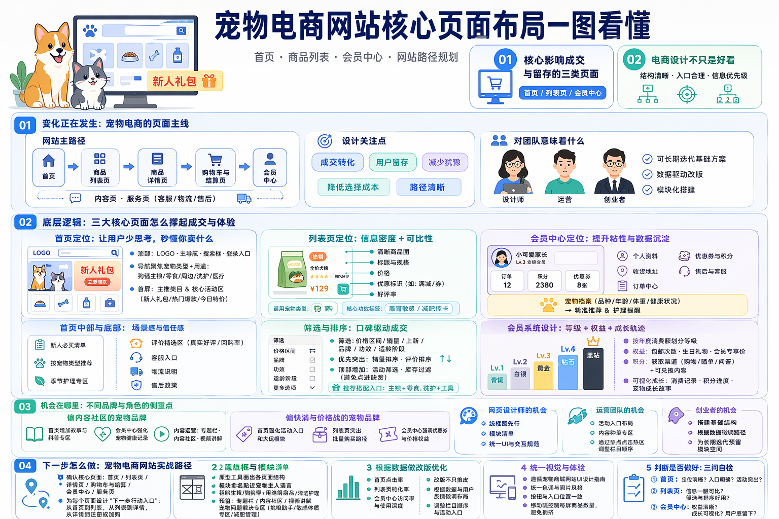 宠物电商首页怎么设计更清晰?
