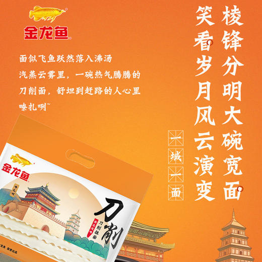 金龙鱼西北风味刀削挂面 1kg/袋 商品图1