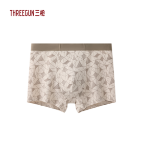 Threegun三枪 弹力棉印花无痕男平脚裤-T50063B03