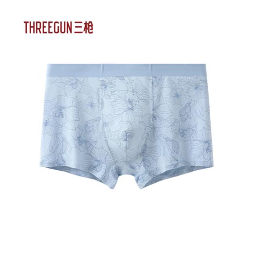 Threegun三枪 零碳木代尔印花无痕男平角裤-T50065B03 商品图3