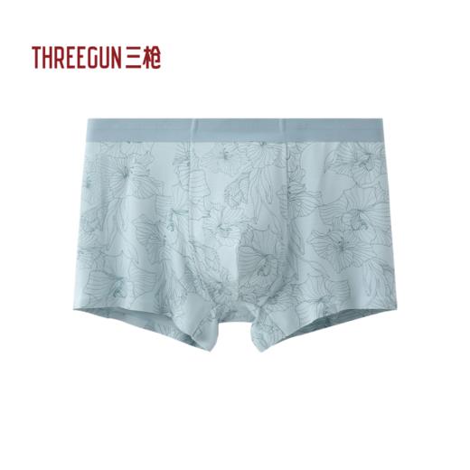 Threegun三枪 零碳木代尔印花无痕男平角裤-T50065B03 商品图2