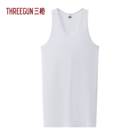 Threegun三枪 舒肤棉罗纹弹力男背心-30141A911