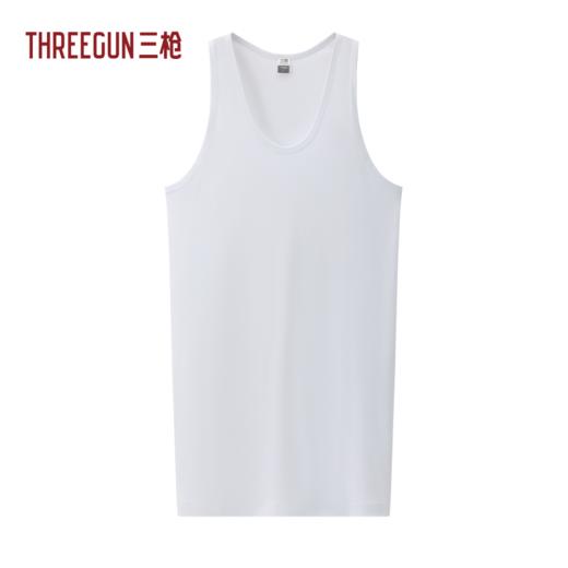 Threegun三枪 舒肤棉罗纹弹力男背心-30141A911 商品图0