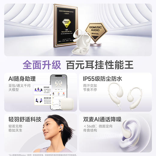 【新品】倍思 Bass BF1 Lite 开放式真无线蓝牙耳机 商品图4