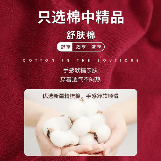 Threegun三枪 【舒肤棉】男士平角短裤四角内裤（1条装）-50651B0W1 商品图7