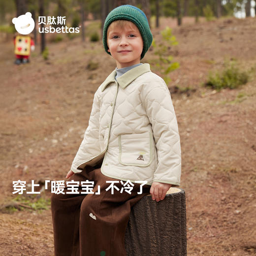 贝肽斯男童棉服秋冬装新款小宝宝保暖棉衣服儿童校服神器内搭外套 商品图1