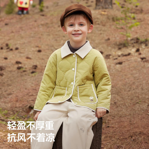贝肽斯男童棉服秋冬装新款小宝宝保暖棉衣服儿童校服神器内搭外套 商品图5