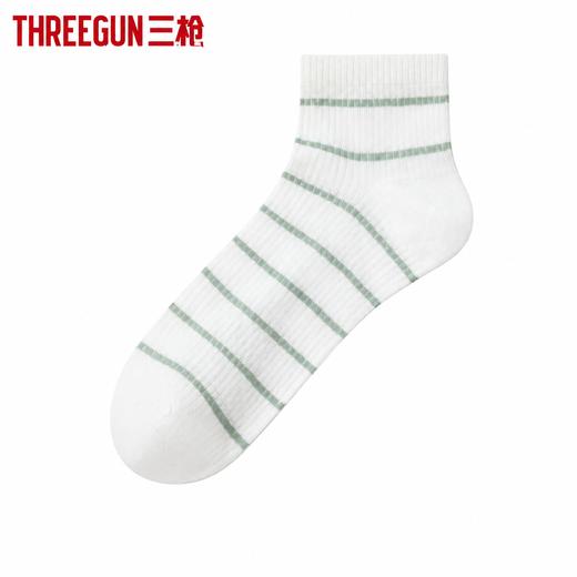 Threegun三枪 凉感条纹短筒男袜-T90087Z03 商品图1