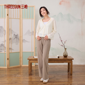 Threegun三枪 莱赛尔轻薄连帽女披肩-T80131A01