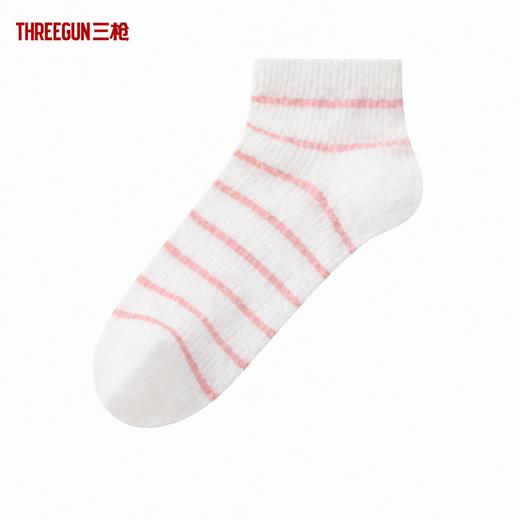 Threegun三枪 凉感条纹女船袜-T90084Z03 商品图0