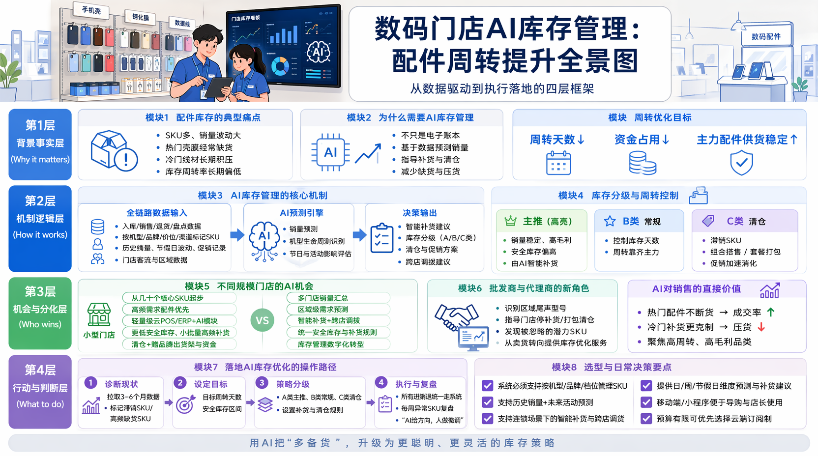 数码门店配件库存怎么用AI管理？