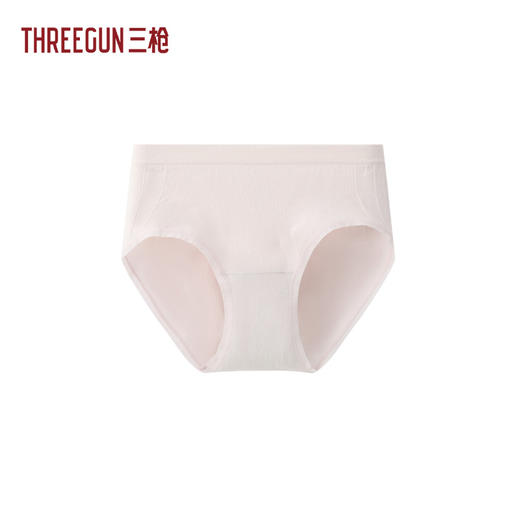 Threegun三枪 弹力棉时尚一体织中腰女三角裤-T40030B01 商品图1