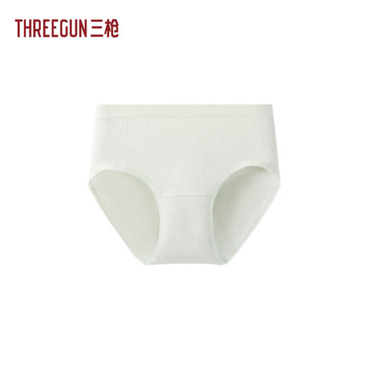 Threegun三枪 弹力棉时尚一体织中腰女三角裤-T40030B01 商品图0