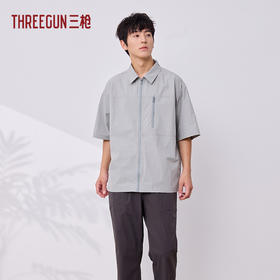 Threegun三枪 廓机能翻领短袖男外套-T80121A01