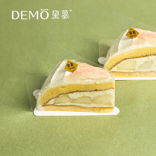 乌龙蜜桃·切块蛋糕 | Oolong White Peach Cake Slice 商品图0