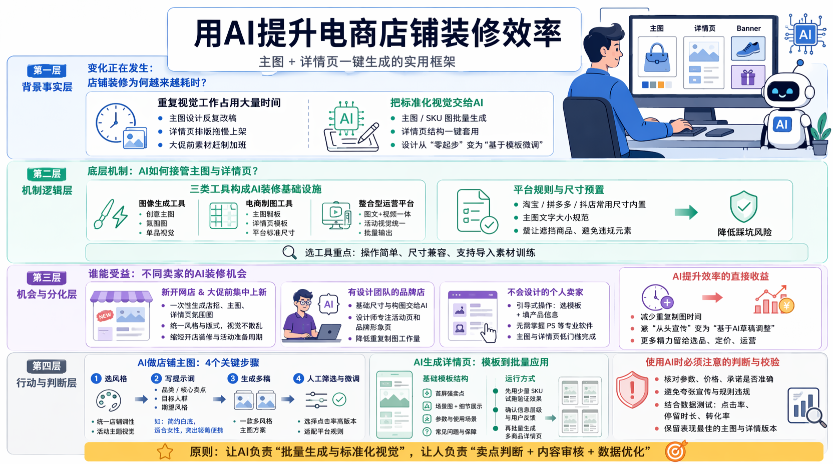 店铺装修效率低怎么办?先理清AI能替代什么工作