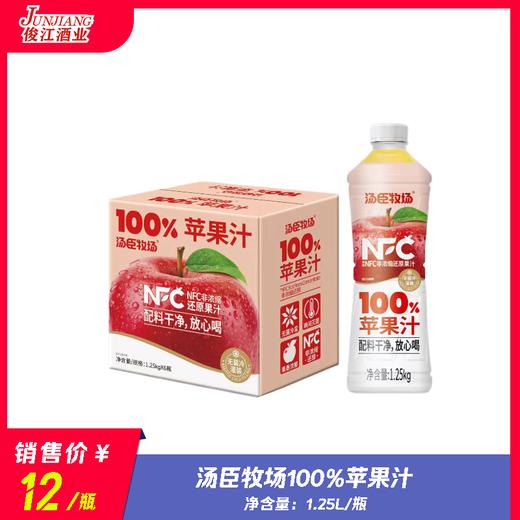 汤臣牧场100%苹果汁 净含量：1.25L 商品图0